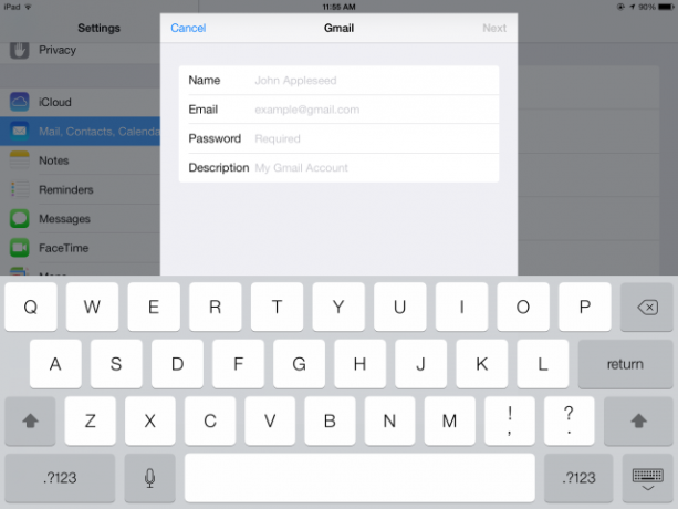 voer-gmail-account-details-op-ipad in