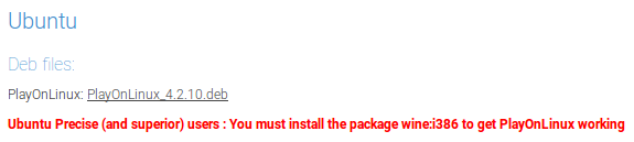 PlayOnLinux Debian-pakket