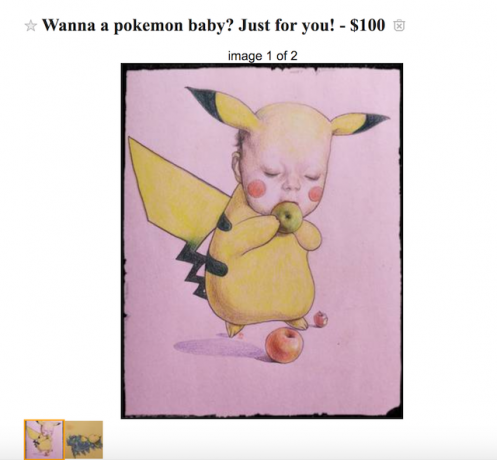 Weird Pokemon Craft Advertentie op Craigslist