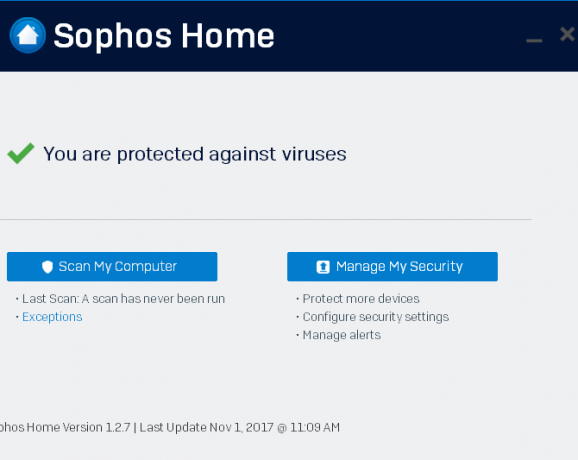 top gratis antivirus-apps geen zeur-schermen sophos home