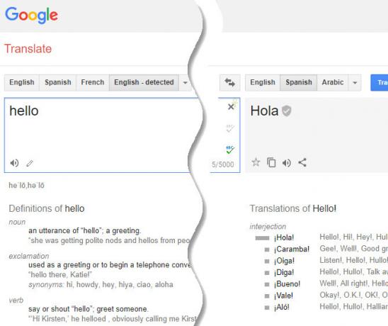 DuckDuckGo bang voor Google Translate