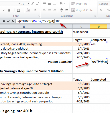 Gebruik Excel en Google-taken om de beste tool voor het beheren van doelen ooit te maken excelgoals11a