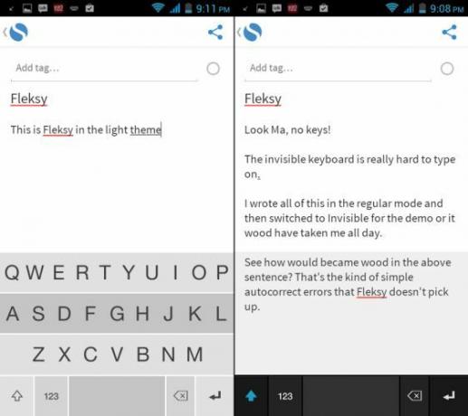 Fleksy-voor-Android-Light-Theme-Invisible-Mode