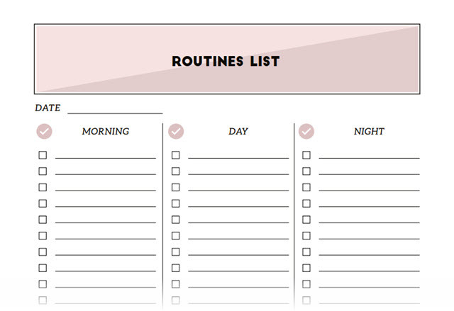 Productiviteitsplanner - dagelijkse routine