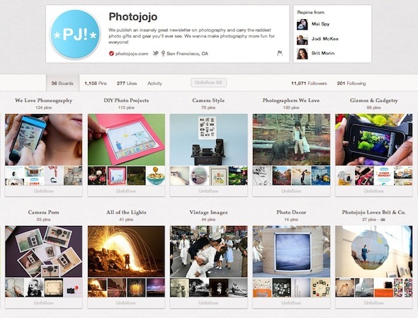 pinterest gebruikers om te volgen