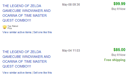 Zelda Wind Waker en Ocarina Master Quest Combo _ eBay