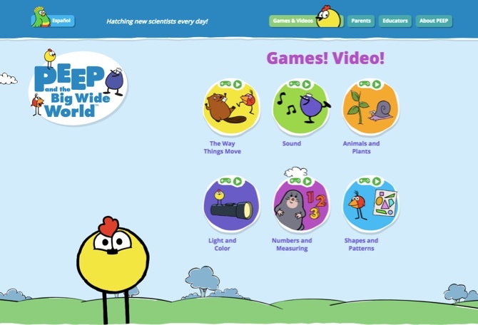 Educatief spel voor kinderen - Peep And The Big Wide World