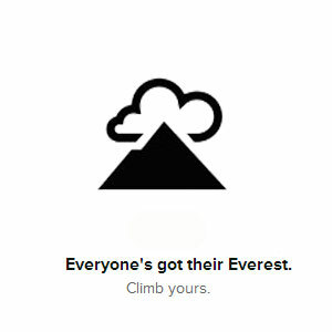 Houd uw levensdoelen in het oog door ze op te splitsen in kleine stappen op Everest [iOS] Everest intro-afbeelding