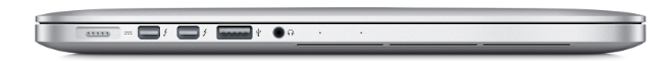 Thunderbolt 2-poorten op een Macbook Pro