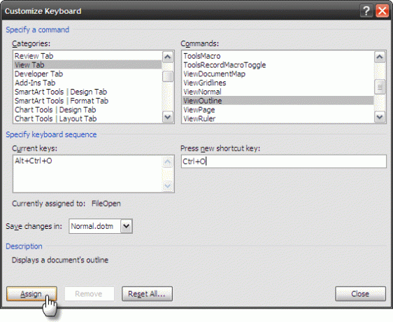 Aangepaste sneltoetsen instellen in MS Word en een spiekbriefje maken Toetsenbord aanpassen 2