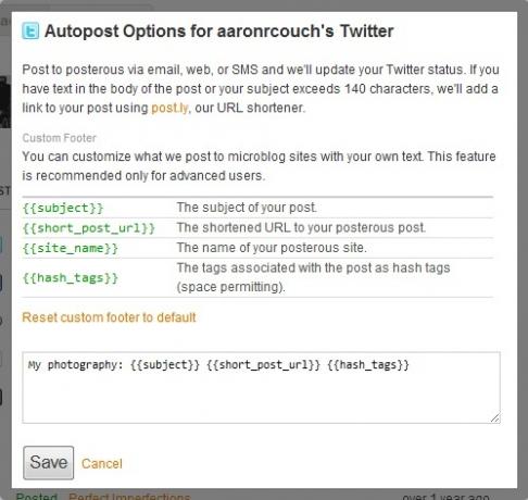 Het distribueren van uw bloginhoud: de beste auto-postingservices Posterous Autopost Twitter-instellingen
