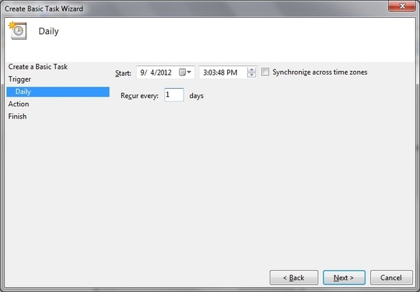 SyncToy: de eenvoudige oplossing voor back-up en synchronisatie van Microsoft [Windows] Taakplanner Dagelijkse basistaak activeren
