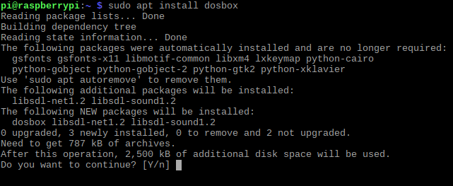 Installeer DOSBox op Raspberry Pi