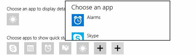 Windows 10 vergrendelscherm-apps