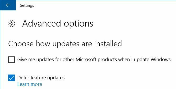 Hoe u de Windows 10-makersupdate nu kunt ophalen Windows 10 stelt functie-updates 670x342 uit