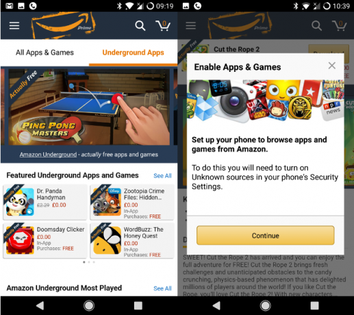 Android Amazon-machtigingen