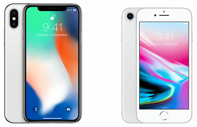 iPhone X en iPhone 8