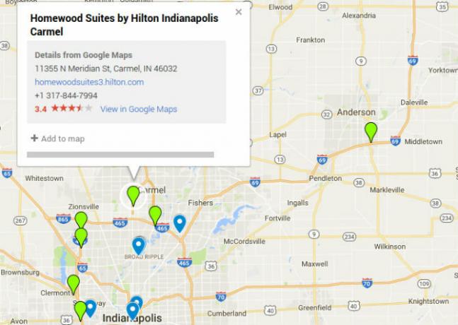 Google Maps Layer Hotels