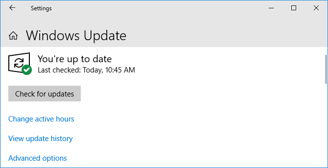 Controleer op updates in Windows 10