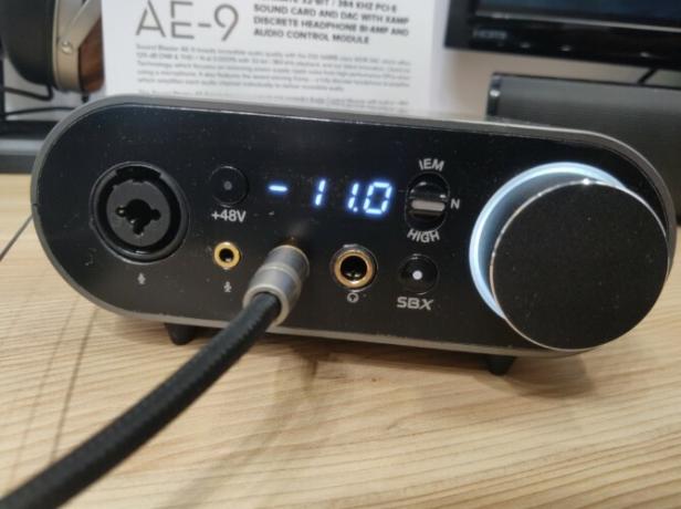 creatieve sound blaster ae-9 front