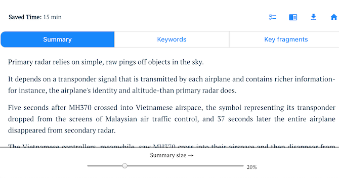 Vat online artikelen over messenger en speling samen met summarizebot