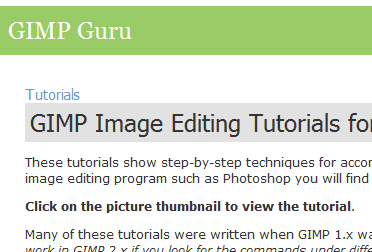 gimp fotobewerking