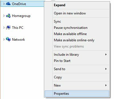 OneDrive-eigenschappen