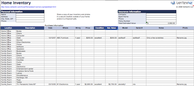 10 Spreadsheet-sjablonen om uw huis te organiseren 1413667864 thumb