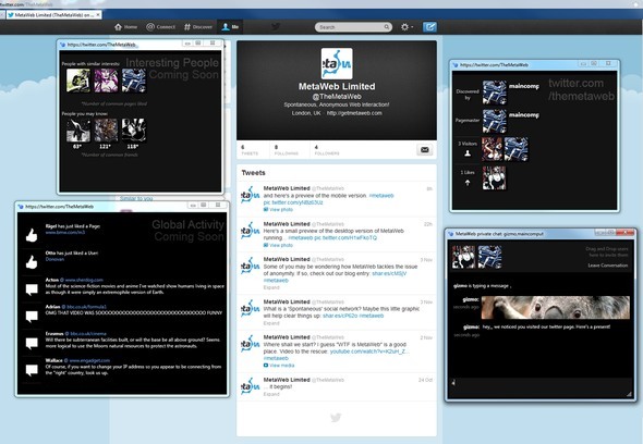 MetaWeb: interactie met andere mensen terwijl je door je favoriete sites bladert metaweb op Twitter-medium