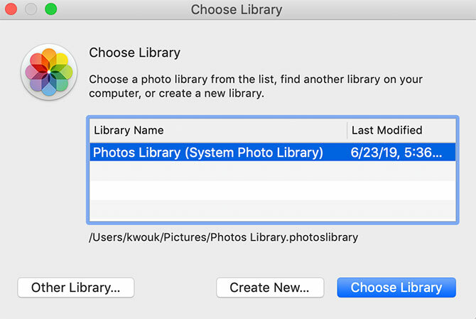 Locatie kiezen voor macOS-fotobibliotheek