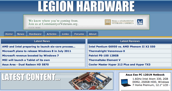 5 Computerhardware-beoordelingssites voor de pc-liefhebber Legioenhardware