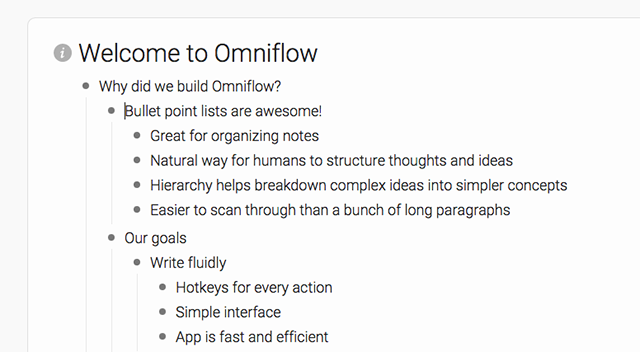 omniflow-gestructureerde lijsten