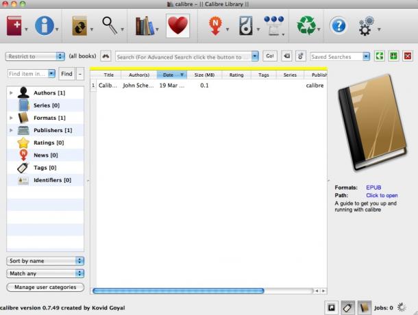 Een gebruikershandleiding voor Calibre eBook Manager caliber 7