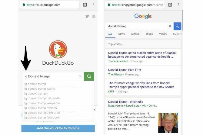 duckduckgo bang amp