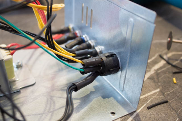 diy bench psu - shink tubing - SHRUNK