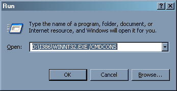 De herstelconsole installeren in Windows XP image 19
