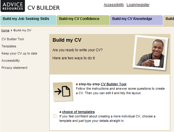 bouw een gratis cv online