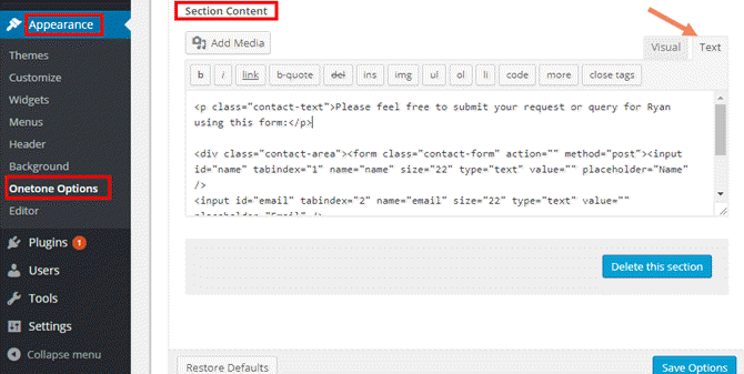 Google Spreadsheets, contactformulier