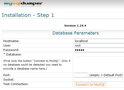 mysql back-up