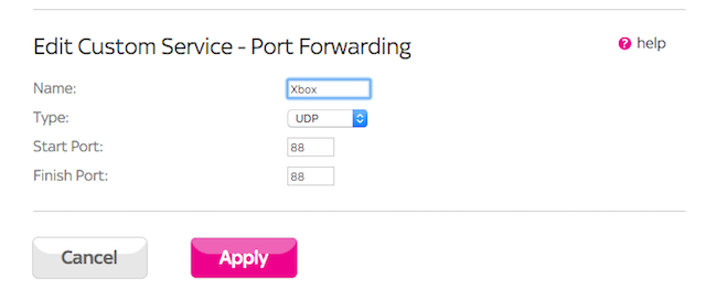 Port forwarding