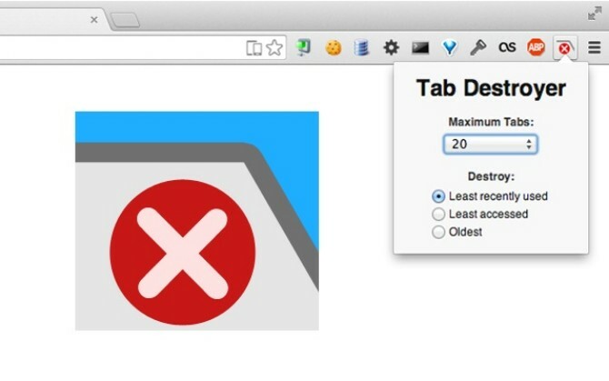 xTab beperkt het maximale aantal tabbladen dat Chrome kan openen