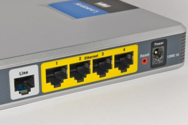 Verbindingen op een ADSL Modem Router