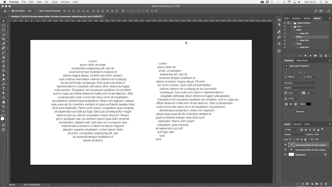 werken met tekst in Photoshop - aangepaste vormen voor Photoshop