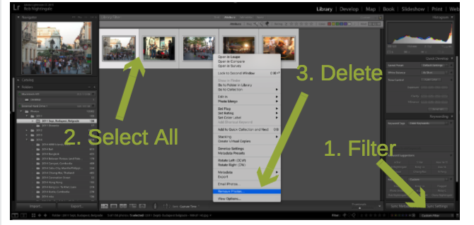 Foto's Lightroom verwijderen