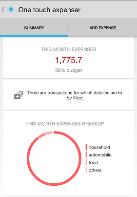 uitgaven log android