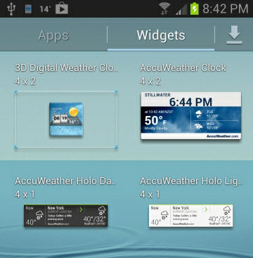 weer widget