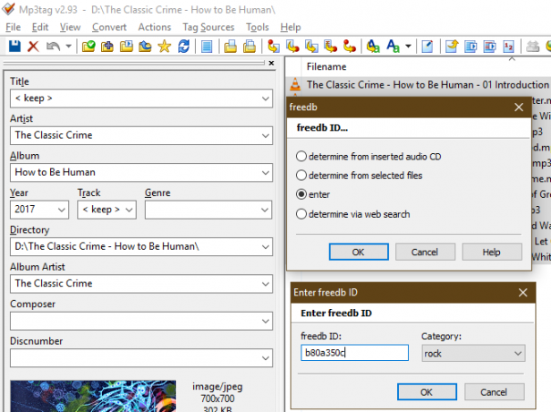 MP3-tag Voer freedb-ID handmatig in