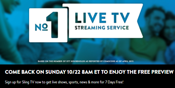 Hoe u Sling TV gratis kunt bekijken Deze sling tv op zondag