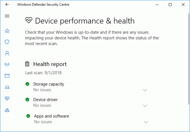 Prestaties en gezondheid van Windows Defender-apparaten