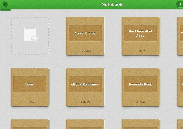 Evernote-notebooks